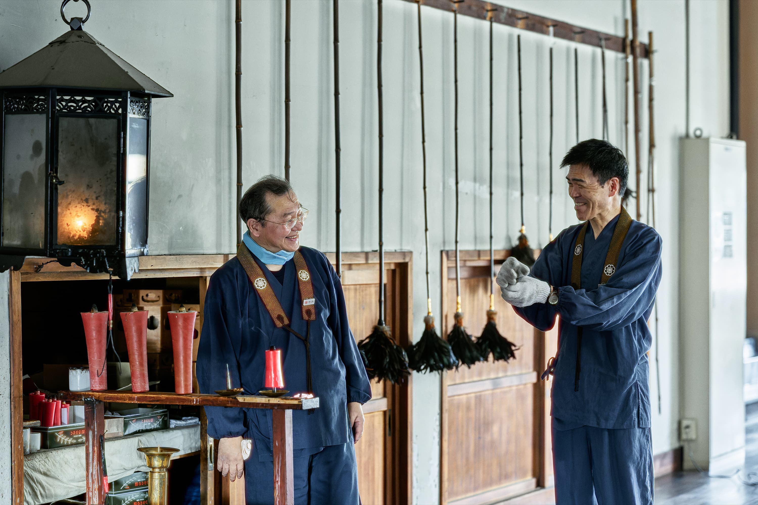火を扱う手元