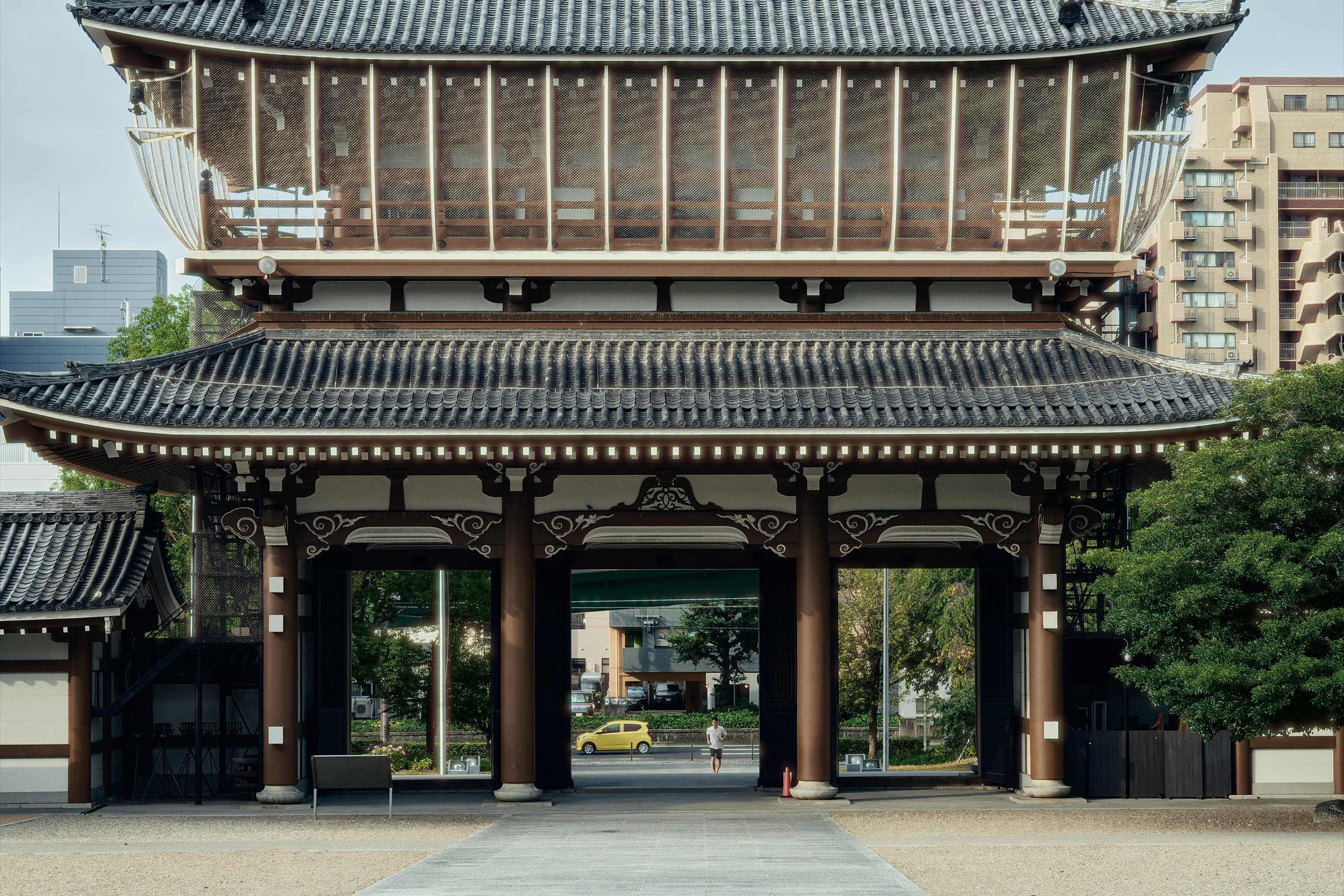 儀式が行われる寺院の内部